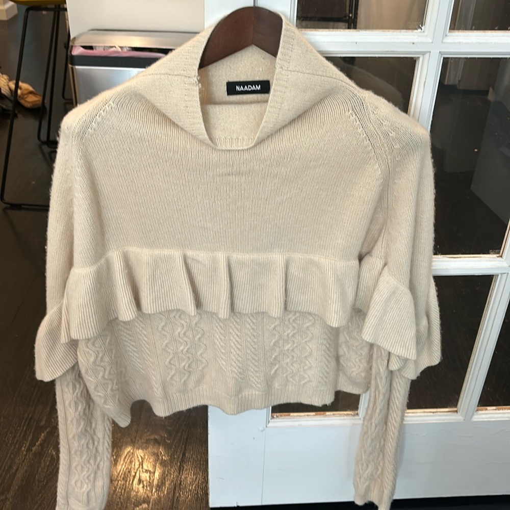 Naadam Tan Sweater Medium